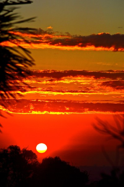 August 28 sunset in Melbourne